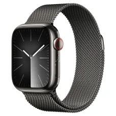 Apple Watch Series 9 GPS + LTE 45mm Graphite Stainless Steel Case with Graphite Milanese Loop